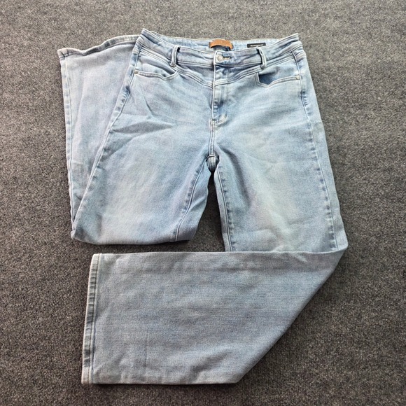 Judy Blue Denim - Judy Blue Retro Wide Fit Jeans Light Wash High Rise Stretch Denim 15/32 Womens